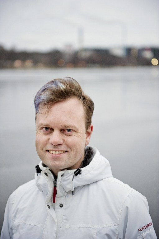 This photo taken on January 13, 2014 shows Henrik Johansson, Environmental Coordinator of Vaexjoe Municipality. 