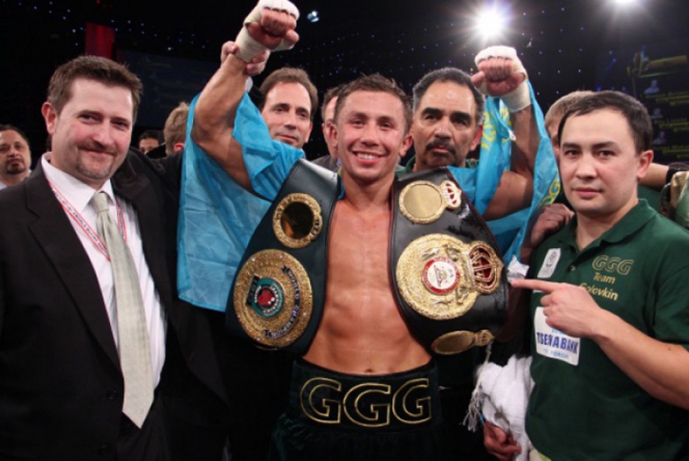 Golovkin defended his WBA and IBO Middleweight titles. ©Sumio Yamada