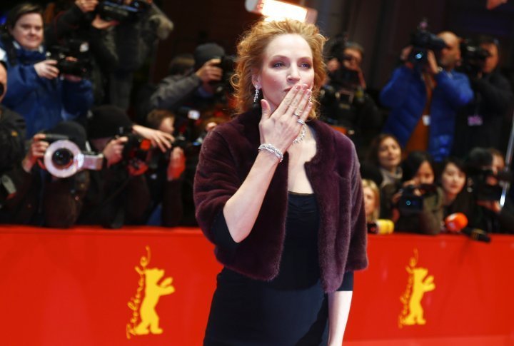 Uma Thurman on the red carpet of the Berlinale. ©Reuters
