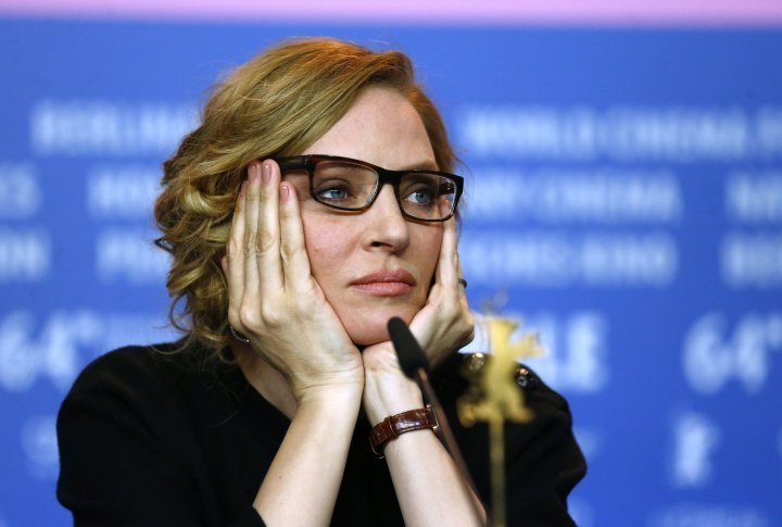Uma Thurman during the press-conference before the premier of <i>Nymphomaniac Volume I</i>. ©Reuters