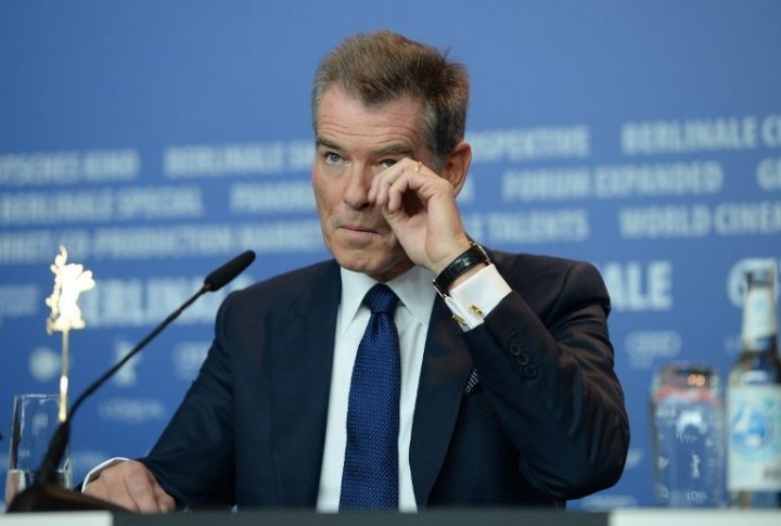 Actor Pierce Brosnan at the press-conference. ©Reuters