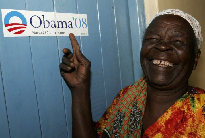 U.S. Democratic Party presidential candidate Barack Obama's grandmother, Sarah Hussein Onyango Obama. ©REUTERS/Thomas Mukoya
