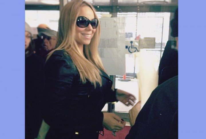 Mariah Carey at the polling station. ©mariahcarey\instagram.com