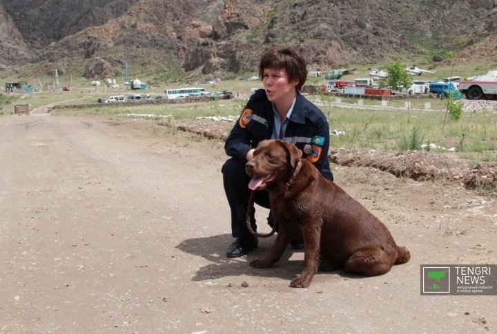 Dog breeders of Kazakhstan Emergency Situations Ministry. Photo by Vladimir Prokopenko©