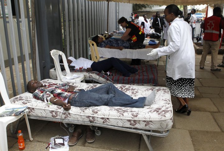 Blood transfusion center in Nairobi, September 21, 2013.  ©REUTERS