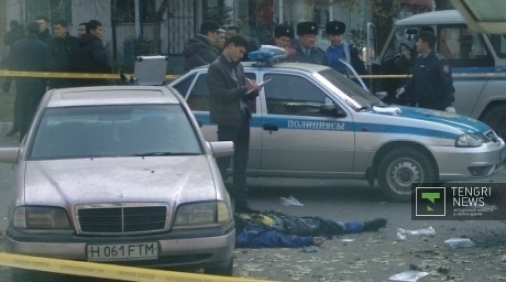 The crime site. Tengrinews.kz stock photo