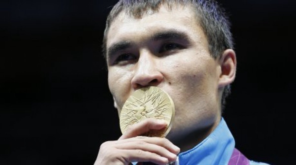 Kazakhstan's boxer and Olympic champion Serik Sapiyev. ©REUTERS/Murad Sezer