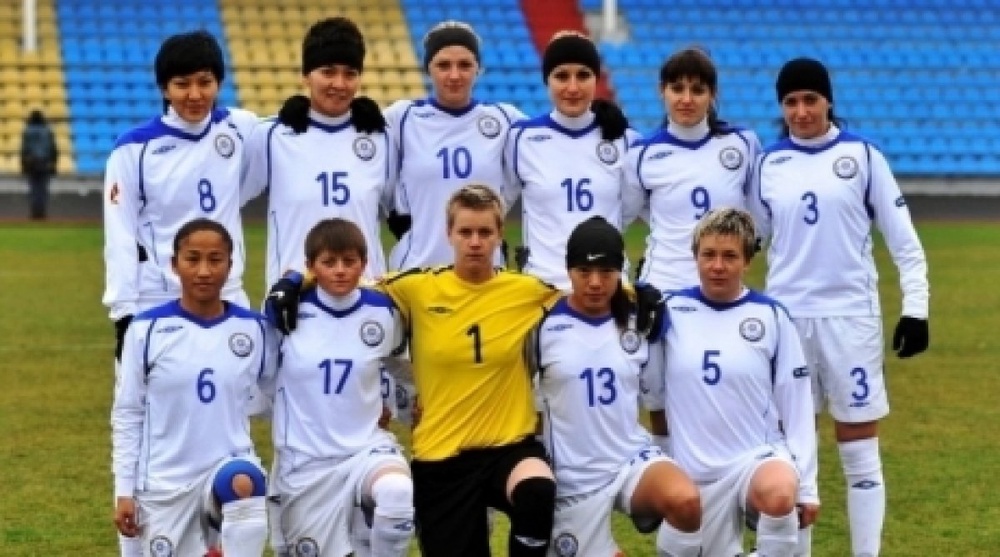 Kazkahstan's women national team. Photo courtesy of Kazakhstan Football Federation.