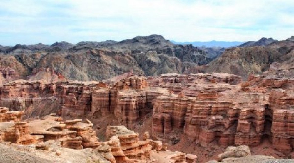 Charyn canyon a large canyon in southeastern Kazakhstan. Photo courtesy of kazgeo.kz