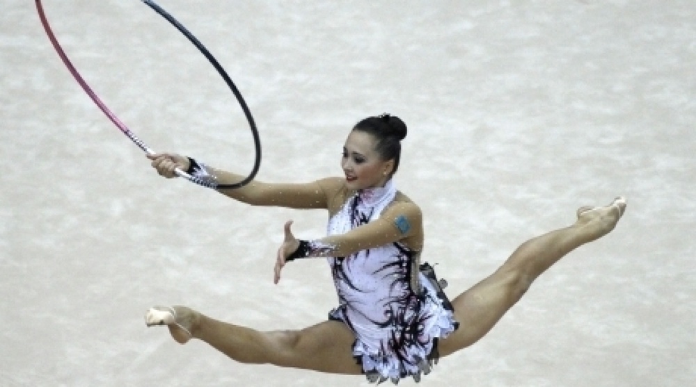 Kazakhstan gymnast Anna Alyabyeva. ©REUTERS/Grigory Dukor