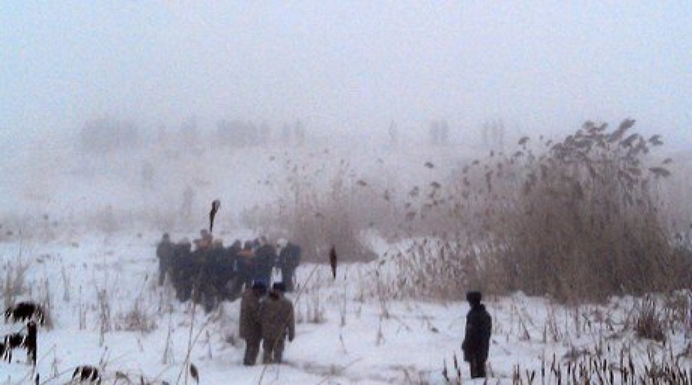 At the plane crash site near Kyzyltu village. ©tengrinews.kz