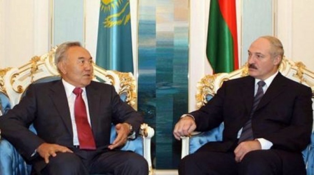 Kazakhstan President Nursultan Nazarbayev and his  Berarus counterpart Alexander Lukashenko. ©akorda.kz stock photo