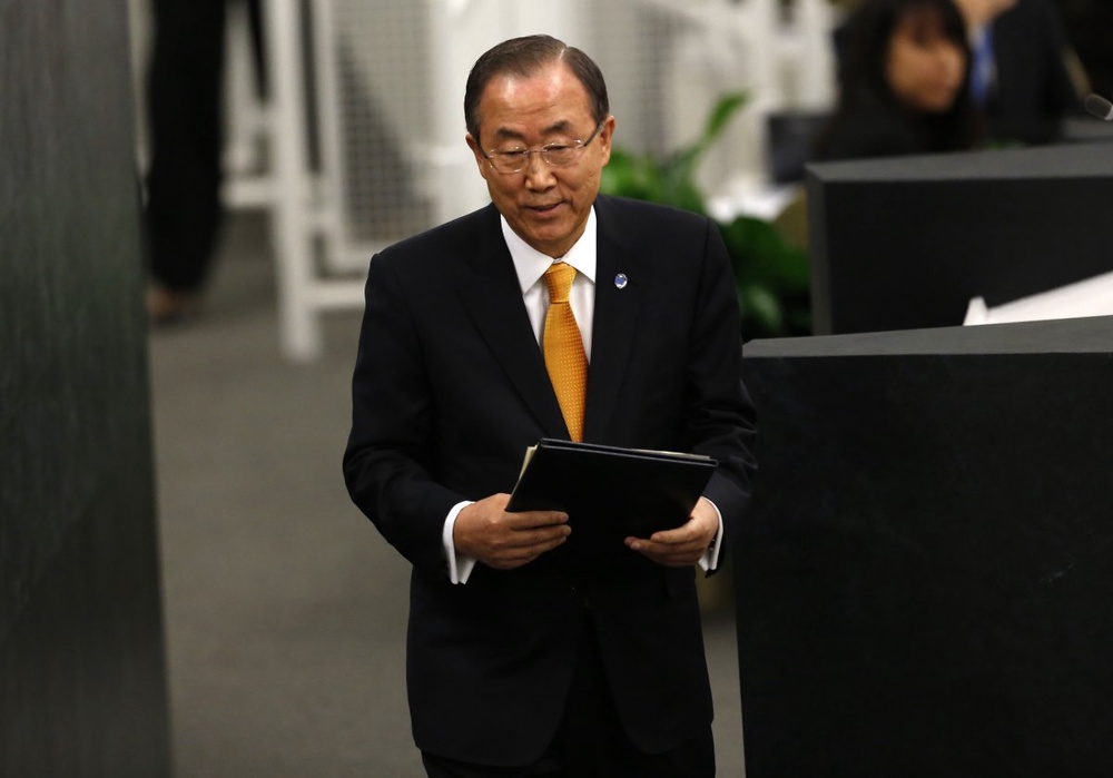 Secretary-General Ban Ki-moon. ©Reuters/Shannon Stapleton 
