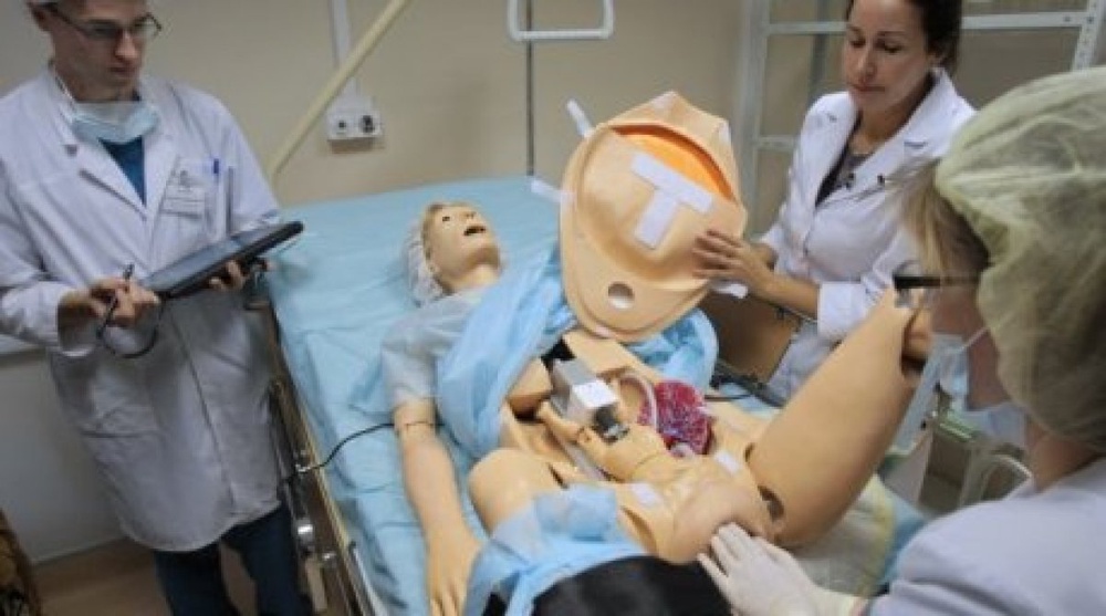 Simulation training at the Federal Center of Heart in Russia. ©RIA News