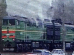 Locomotive caught fire in Almaty