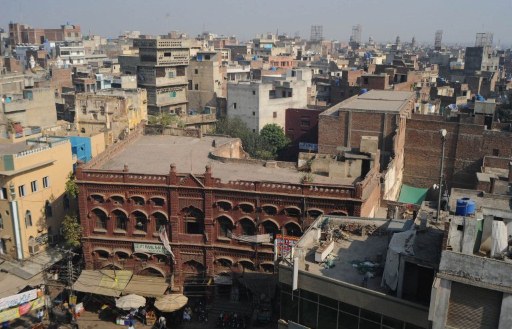 A general view of the old residential walled city of Lahore. ©AFP