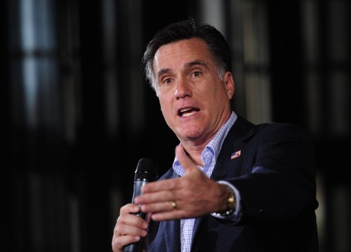 Republican presidential frontrunner Mitt Romney. ©AFP
