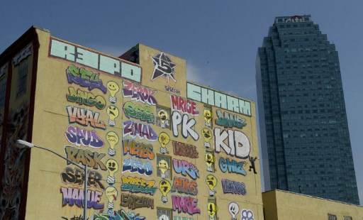 A view of the outdoor graffiti art. ©AFP
