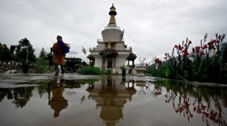 The Choeden Memorial, built in memory of the late third King Jigme Dorji Wangchuk in the capital city of Thimphu. ©AFP 
