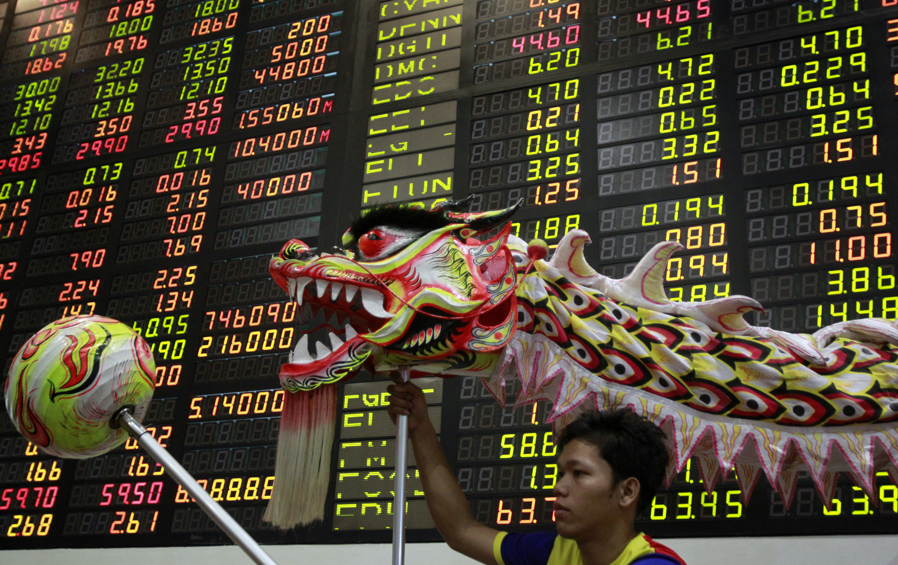 The trading floor of the Philippine Stocks Exchange. ©REUTERS/Erik de Castro