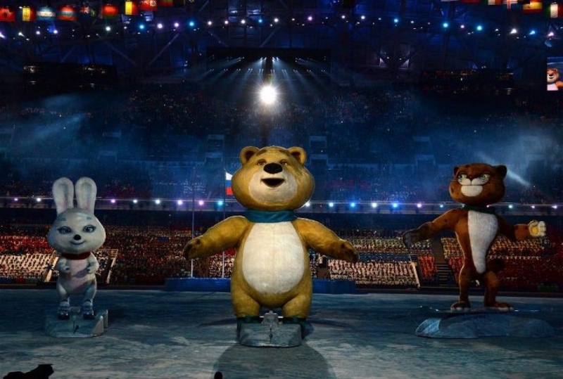 The Sochi Winter Olympic games official mascots, the Leopard, the Polar Bear, and the Hare. ©sochi2014.com