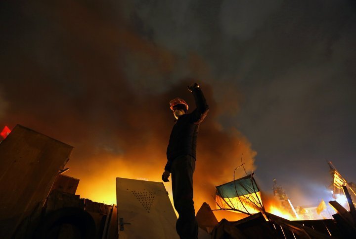 Barricades at the Maidan. ©Reuters