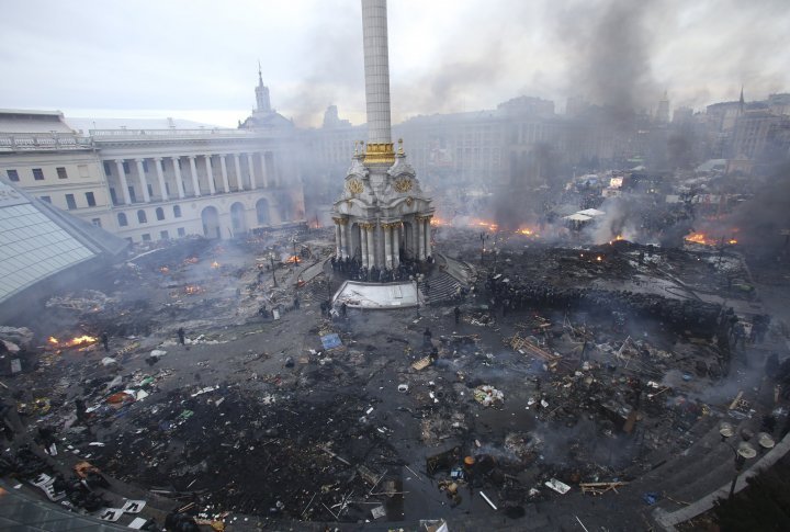 The general view of the rally at the Independence Square in Kiev. ©Reuters 
