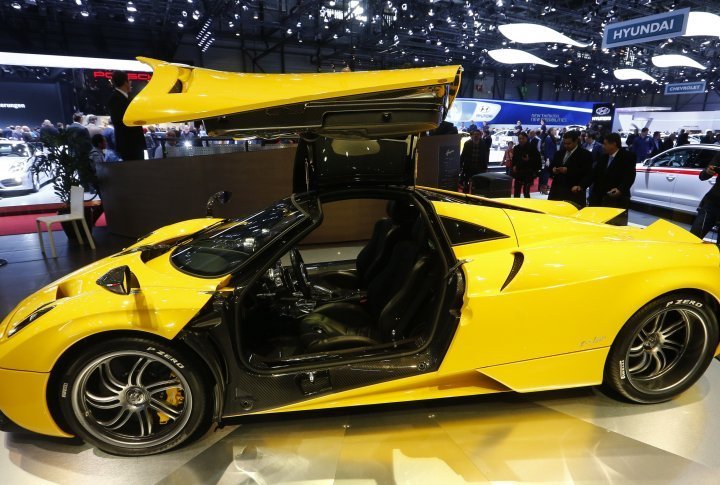 Pagani Huayra can hit 100 km/h in around 3 seconds. ©REUTERS