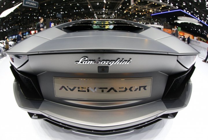 Lamborghini Aventador has 6.5-liter V-12 that is equivalent to 691 horsepower. It reaches a top speed of 217 mph. ©REUTERS