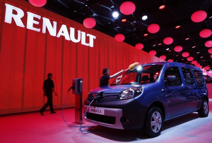 The French based automaker Renault revealed its electric car Renault Kangoo Z.E. ©REUTERS