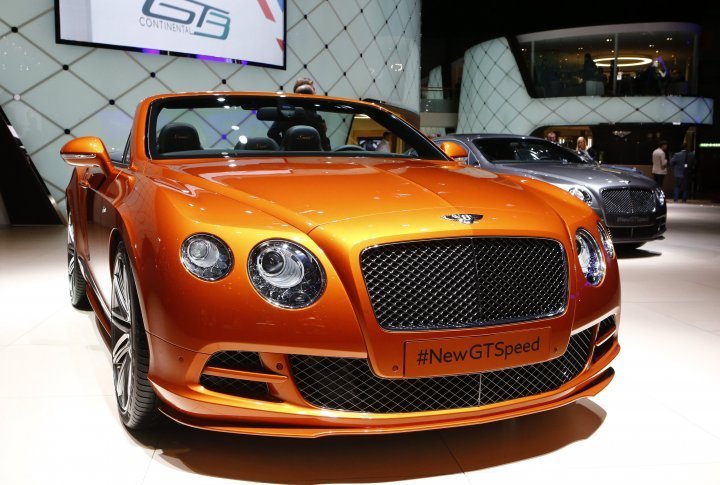 Bentley presented new Bentley Continental GTSpeed with a twin-turbocharged 6.0-liter W-12 engine that can deliver 626 horsepower. ©REUTERS