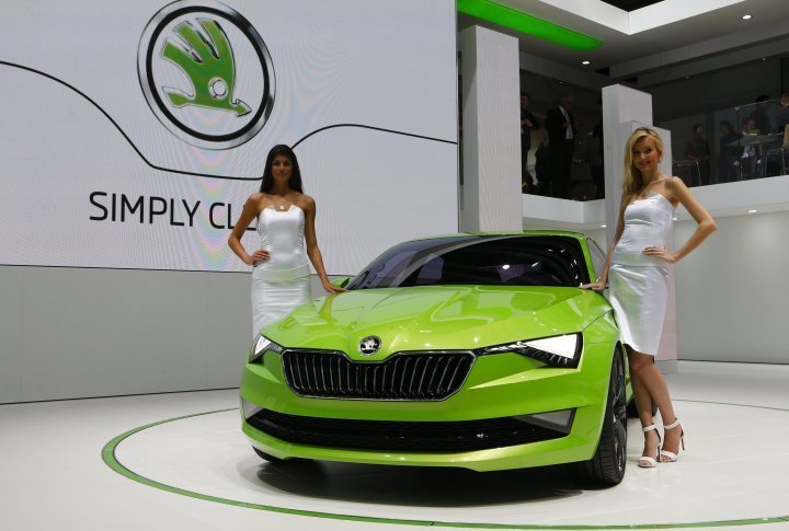 The Czech manufacturer presented Skoda Vision C that changed their brands persona making it more stylish. ©REUTERS