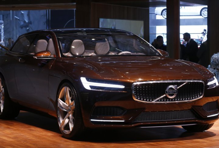 Volvo presented Volvo Estate concept with two doors, wafer-thin seats and a low roofline. ©REUTERS