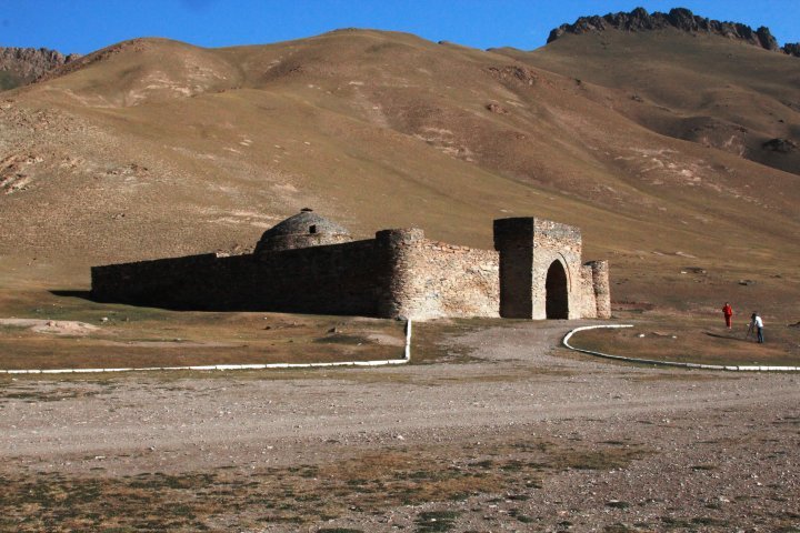 The building was built to shelter travellers on the Great Silk Road. ©Vladimir Prokopenko