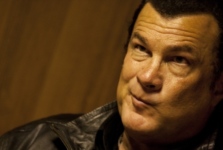 Seagal: "I'm facing financial challenges with movies because of the crisis in America. It is not a good time for the movie industry itself. I really want to make a movie about Genghiz Khan." Photo by 