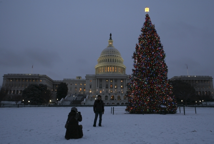 A Christmas tree at the U.S. Capitol in Washington. ©REUTERS\Molly Riley