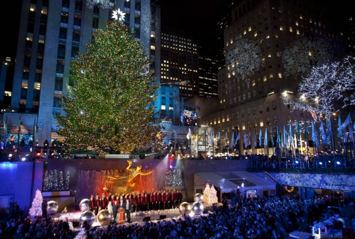 The Rockefeller Center Christmas Tree in New York, USA. ©REUTERS\Andrew Burton