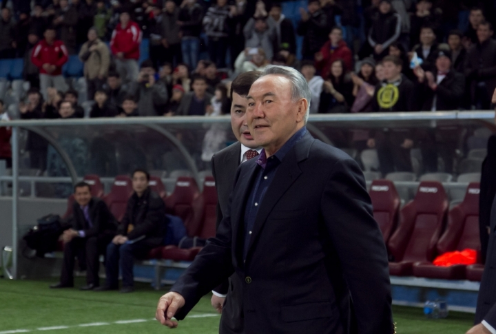 Kazakhstan President Nursultan Nazarbayev attended the game. Photo by Danial Okassov©
