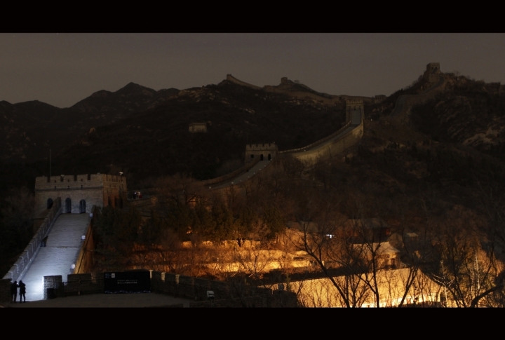 The Great Wall during Earth Hour. ©REUTERS/Jason Lee