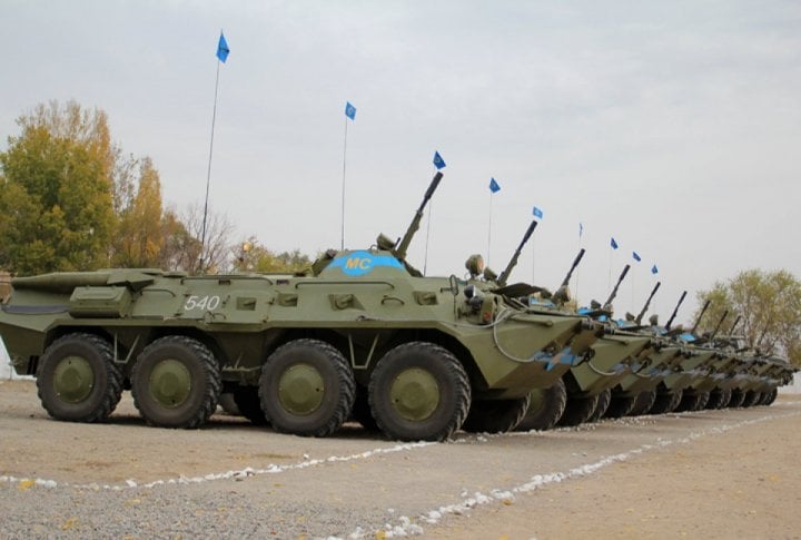 Military vehicles of the peace-makers. Photo by Yaroslav Radlovskiy©