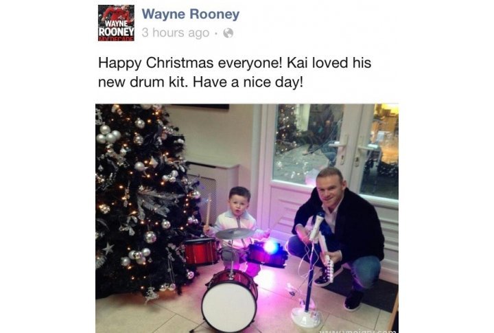Wayne and Kai Rooney