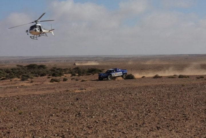 Leader of the race Schlesser on the track. Tengrinews.kz© 