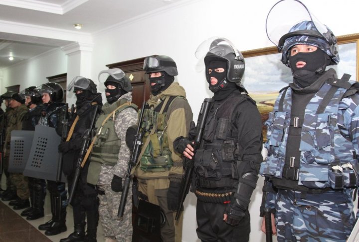 Officers of special divisions of Kazakhstan Interior Ministry. ©Tengrinews.kz