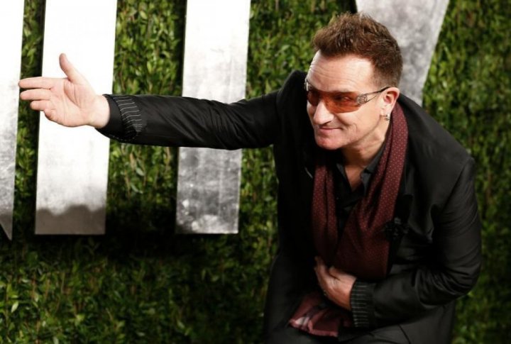 Singer Bono of the band U2. ©REUTERS
