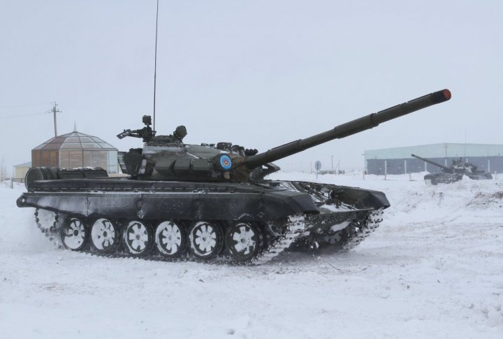 Demonstration of military vehicles. T-72 tank. Photo by Marat Abilov©