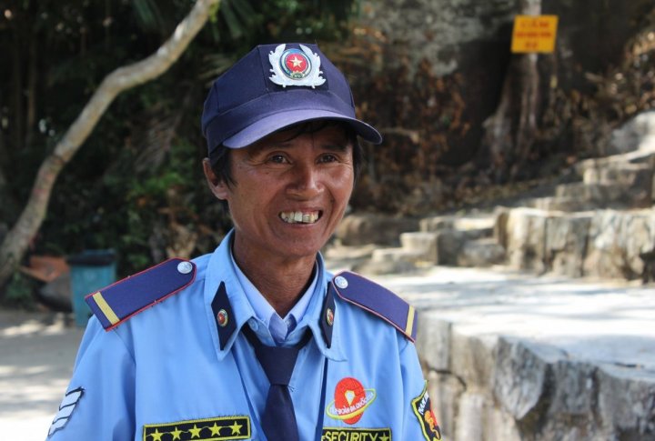 Vietnamese police officer. Photo by Roza Yessenkulova©