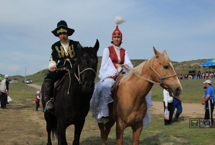 Kazakh national horse game Kyz Kuu. Photo by Vladimir Prokopenko©