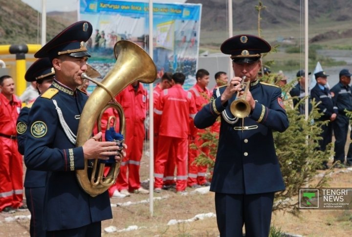Military band of Kazakhstan Emergency Situations Ministry. Photo by Vladimir Prokopenko©