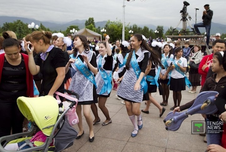 This year the festival was held on The Last Day of School in Almaty. ©Tengrinews.kz