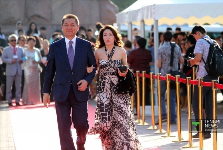 President of KazakhFilm studio Yermek Amanshayev with wife. Photo by Aizhan Tugelbayeva©